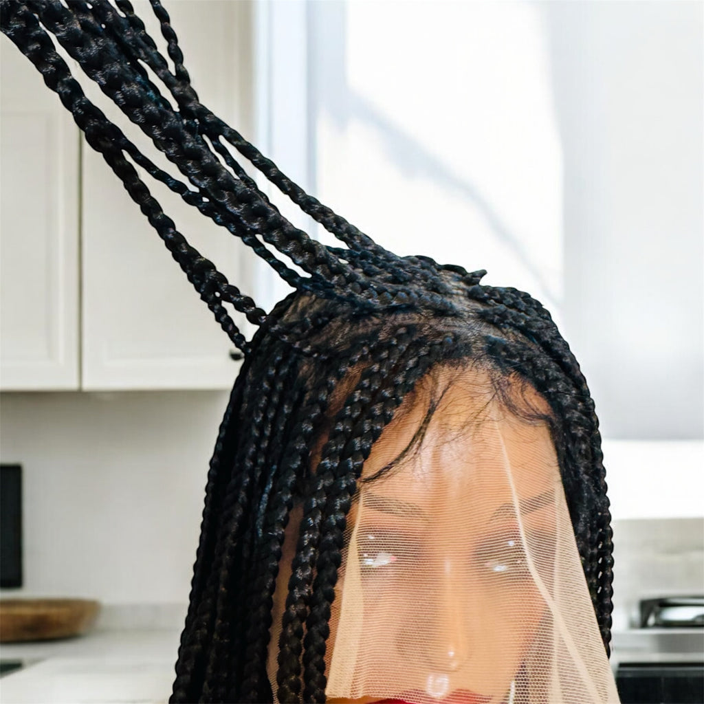 26 inches braided wig