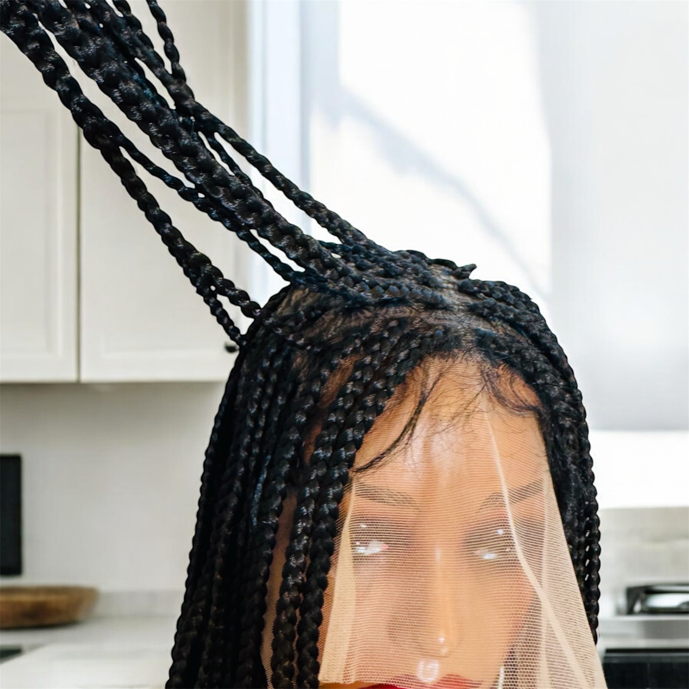 26 inches braided wig