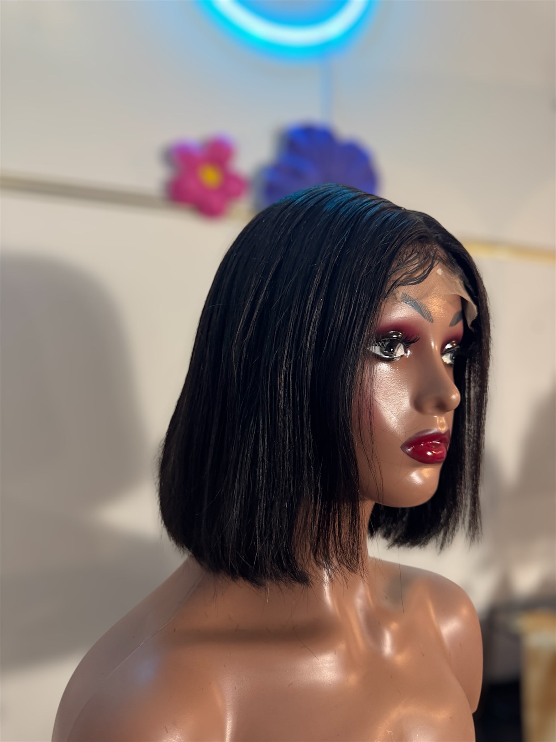Teah Bob hair natural color