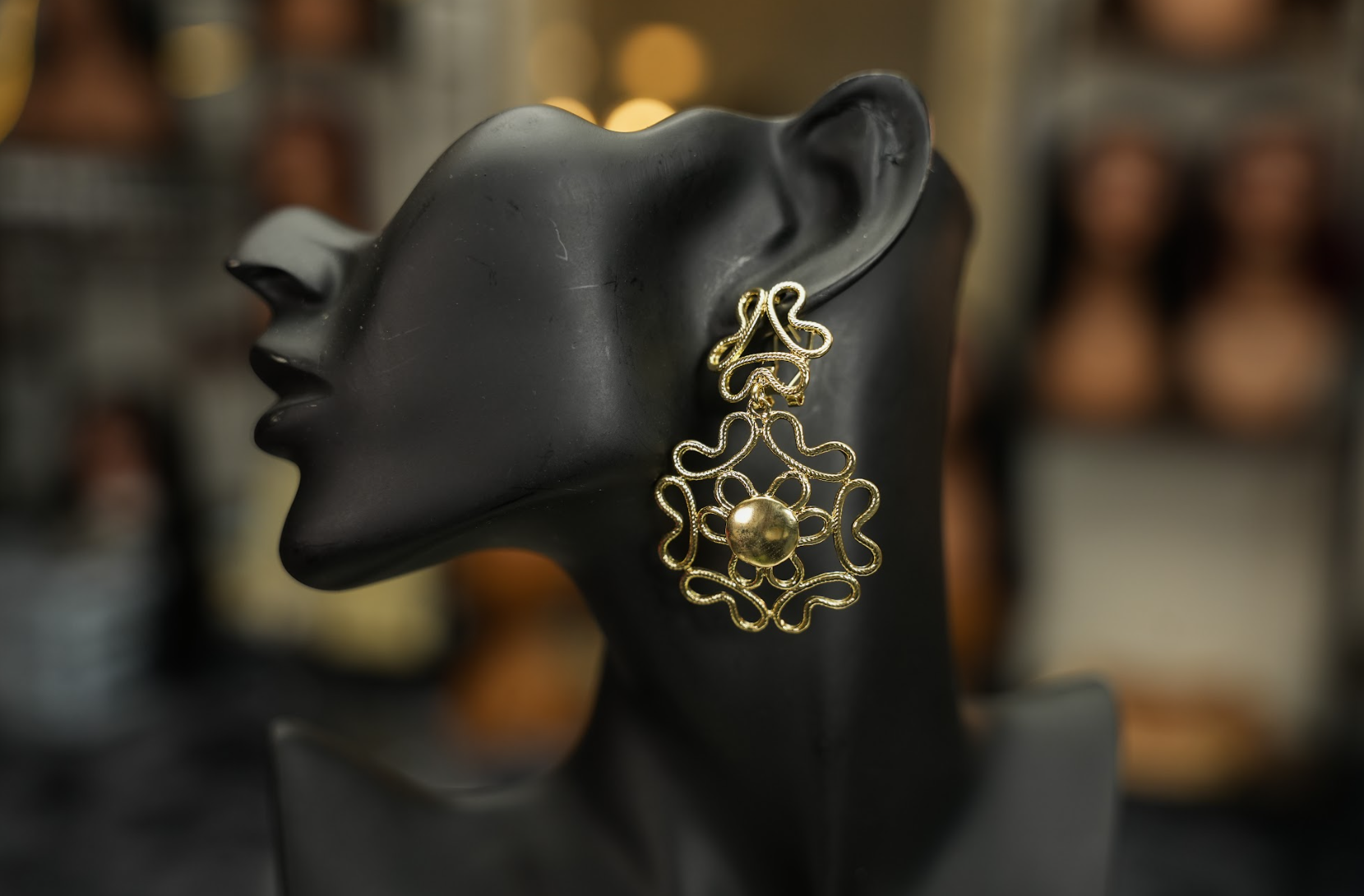 Obaa gold earrings